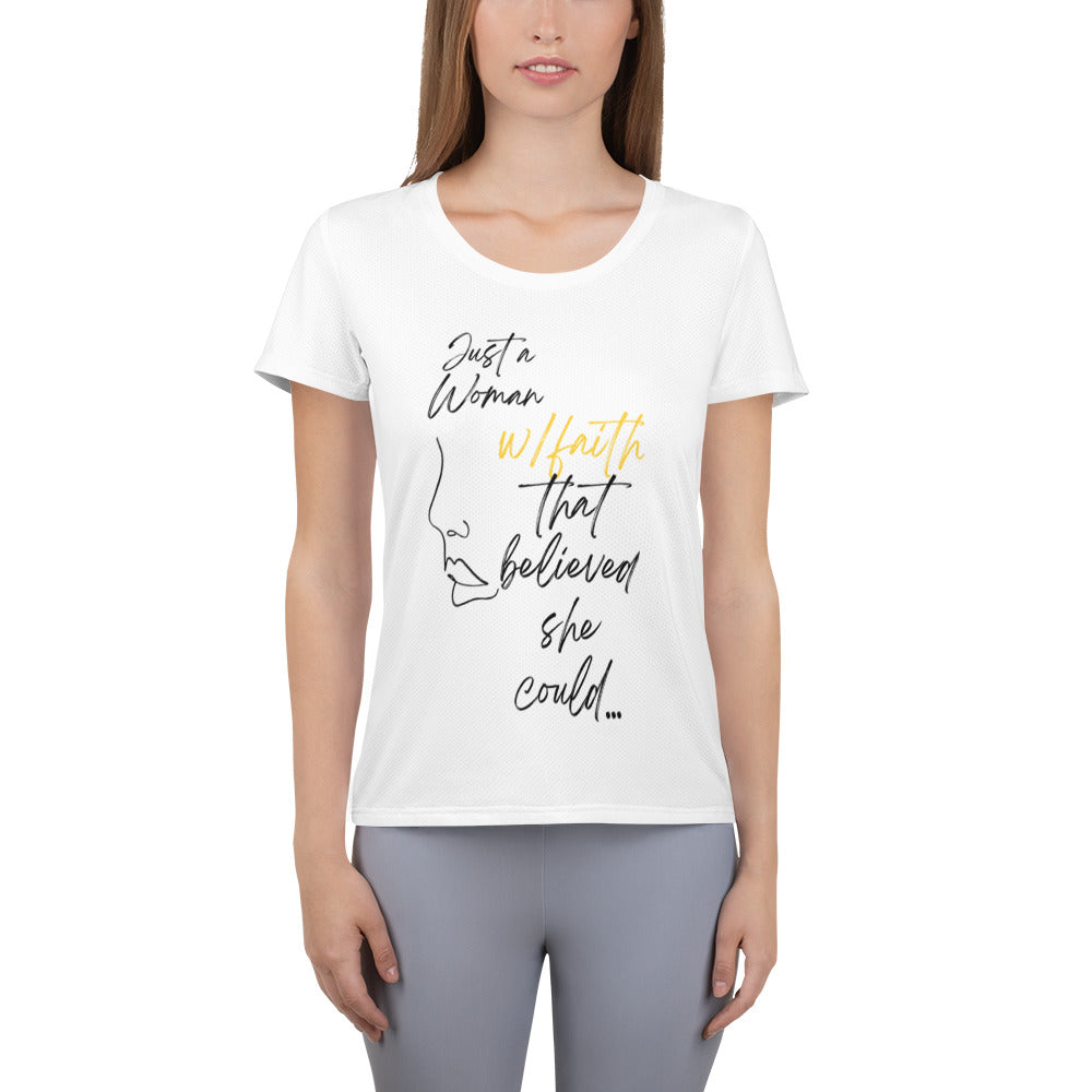 All-Over Print Women's Athletic T-shirt